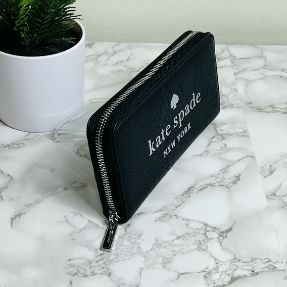 Kate Spade Glitter Large wallet Black - Picture 6 of 16